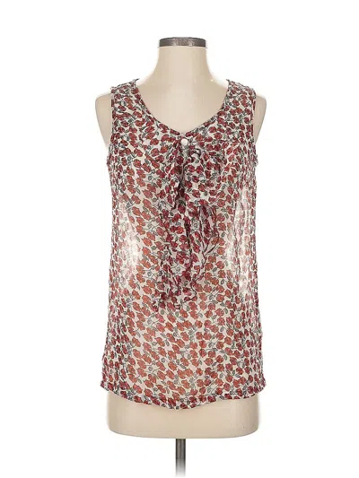 Pre-owned Assorted Brands Sleeveless Blouse In Silver