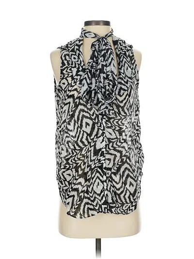 Pre-owned Assorted Brands Sleeveless Blouse In Silver