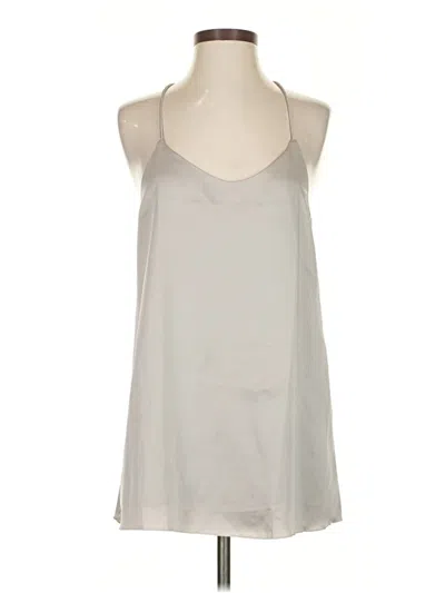 Pre-owned Assorted Brands Sleeveless Blouse In Silver