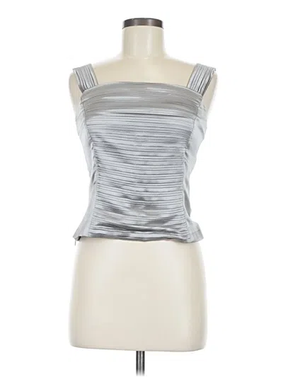 Pre-owned Assorted Brands Sleeveless Blouse In Silver