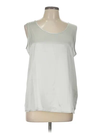 Pre-owned Assorted Brands Sleeveless Blouse In Silver