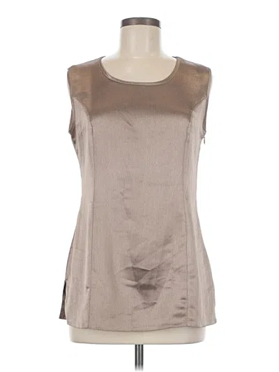 Pre-owned Assorted Brands Sleeveless Blouse In Silver