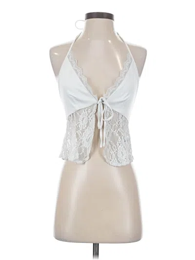 Pre-owned Assorted Brands Sleeveless Blouse In Silver