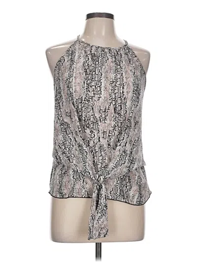 Pre-owned Assorted Brands Sleeveless Blouse In Silver