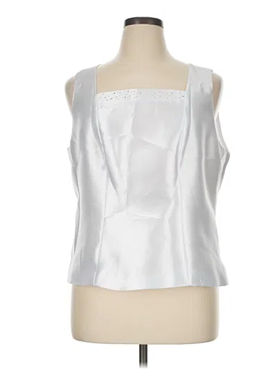 Pre-owned Assorted Brands Sleeveless Blouse In Silver