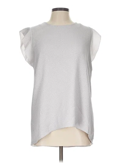 Pre-owned Assorted Brands Sleeveless Blouse In Silver