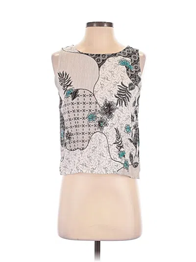 Pre-owned Assorted Brands Sleeveless Blouse In Silver