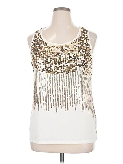 Pre-owned Assorted Brands Sleeveless Blouse In Silver