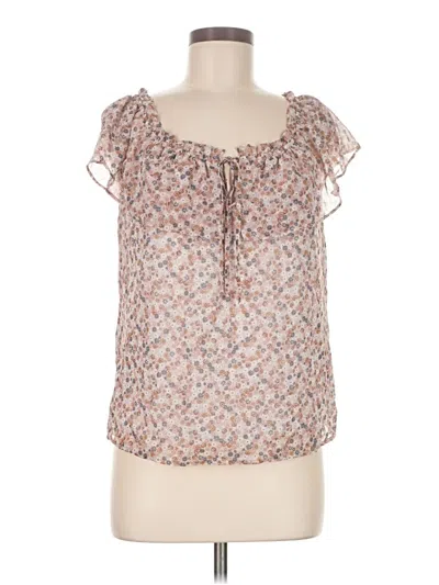 Pre-owned Assorted Brands Sleeveless Blouse In Tan