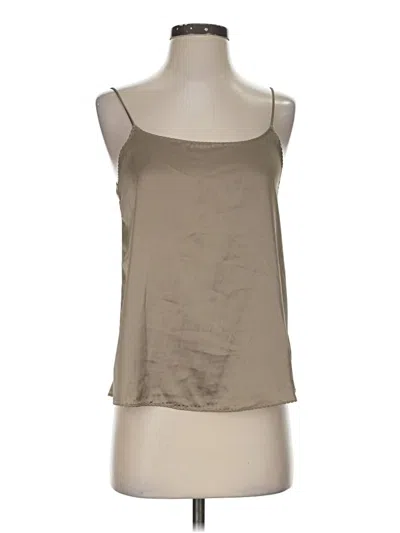Pre-owned Assorted Brands Sleeveless Blouse In Tan