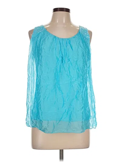 Pre-owned Assorted Brands Sleeveless Blouse In Teal