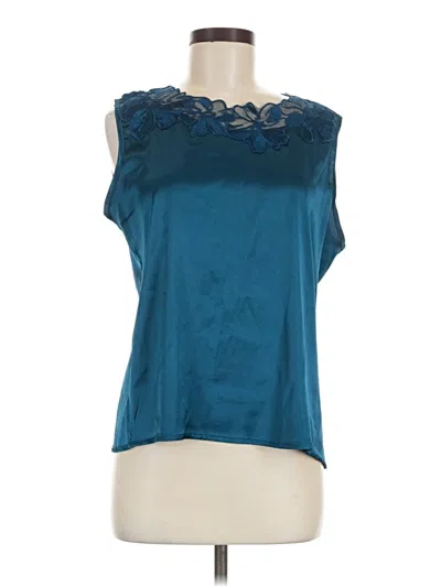 Pre-owned Assorted Brands Sleeveless Blouse In Teal