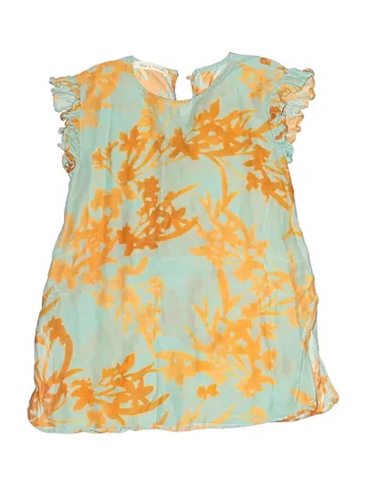Pre-owned Assorted Brands Kids' Sleeveless Blouse In Teal