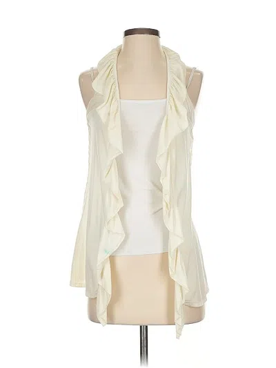 Pre-owned Assorted Brands Sleeveless Blouse In White