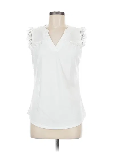Pre-owned Assorted Brands Sleeveless Blouse In White