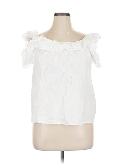 Pre-owned Assorted Brands Sleeveless Blouse In White