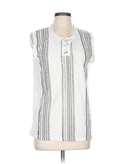 Pre-owned Assorted Brands Sleeveless Blouse In White