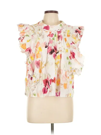 Pre-owned Assorted Brands Sleeveless Blouse In White