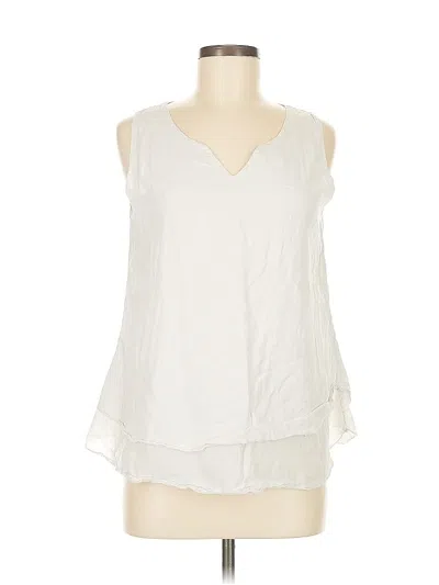 Pre-owned Assorted Brands Sleeveless Blouse In White