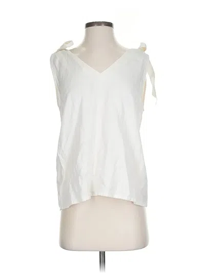 Pre-owned Assorted Brands Sleeveless Blouse In White