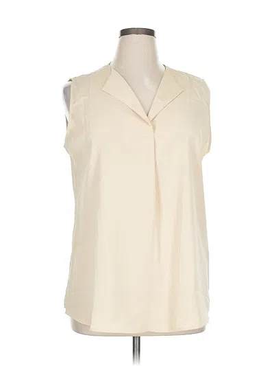 Pre-owned Assorted Brands Sleeveless Blouse In White