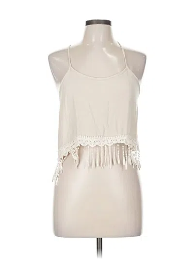 Pre-owned Assorted Brands Sleeveless Blouse In White