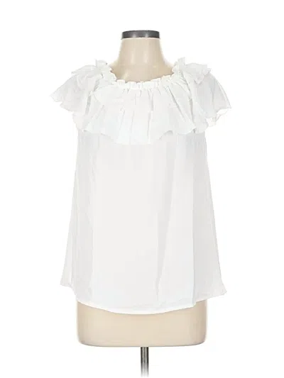 Pre-owned Assorted Brands Sleeveless Blouse In White