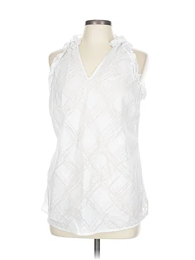 Pre-owned Assorted Brands Sleeveless Blouse In White