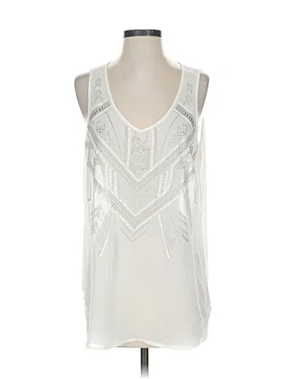 Pre-owned Assorted Brands Sleeveless Blouse In White
