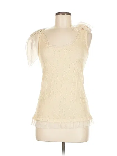 Pre-owned Assorted Brands Sleeveless Blouse In White