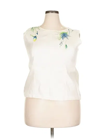 Pre-owned Assorted Brands Sleeveless Blouse In White