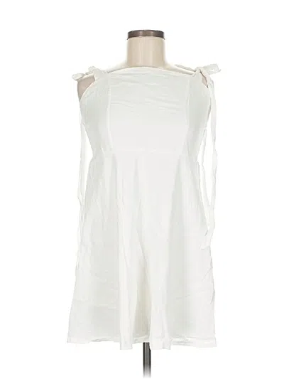 Pre-owned Assorted Brands Sleeveless Blouse In White