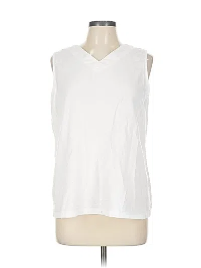 Pre-owned Assorted Brands Sleeveless Blouse In White