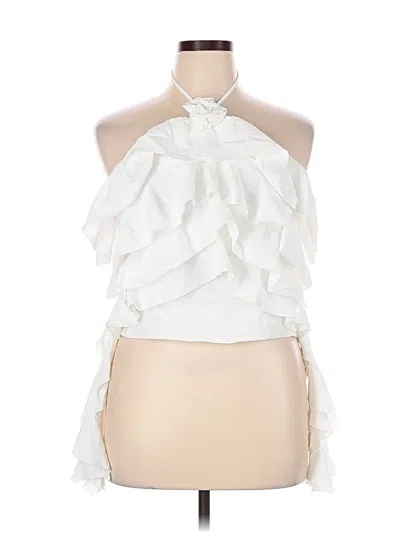 Assorted Brands Sleeveless Blouse In White