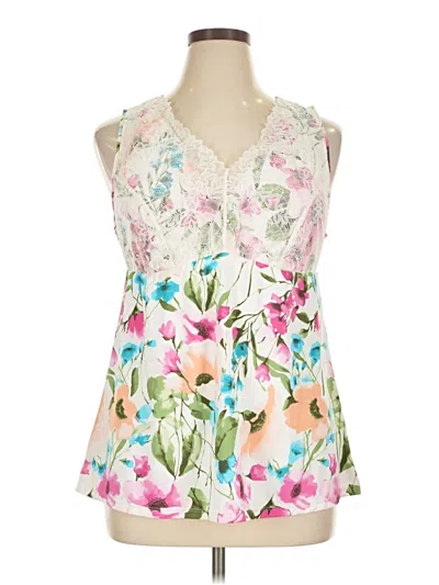 Pre-owned Assorted Brands Sleeveless Blouse In White