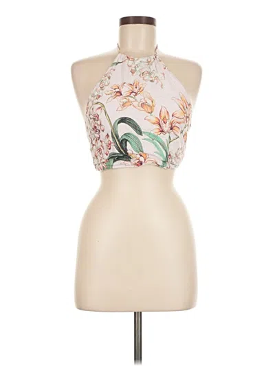 Pre-owned Assorted Brands Sleeveless Blouse In White