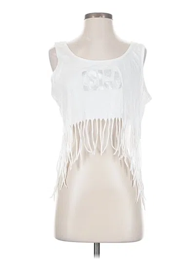 Pre-owned Assorted Brands Sleeveless Blouse In White