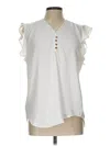 Assorted Brands Sleeveless Blouse In White