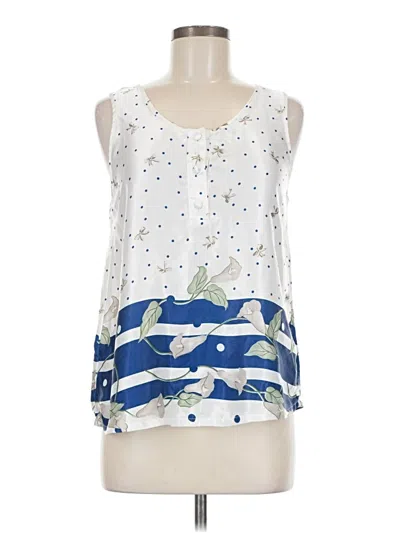 Pre-owned Assorted Brands Sleeveless Blouse In White