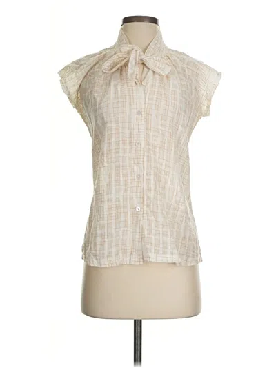 Pre-owned Assorted Brands Sleeveless Blouse In White