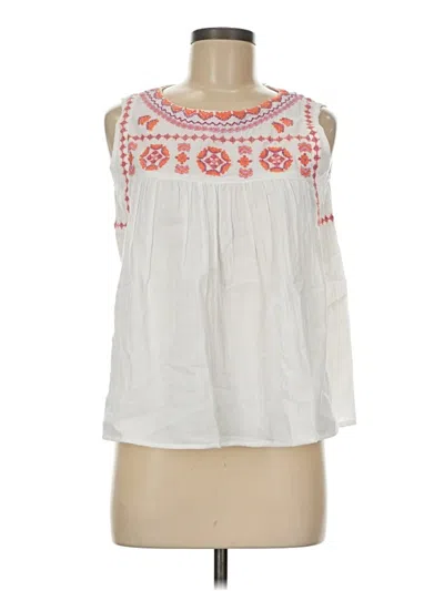 Pre-owned Assorted Brands Sleeveless Blouse In White