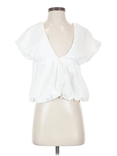 Pre-owned Assorted Brands Sleeveless Blouse In White