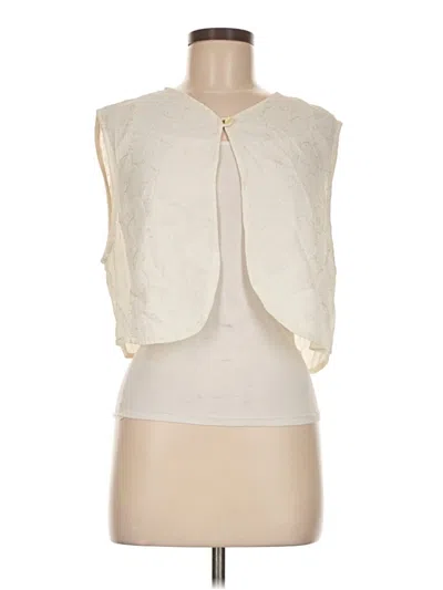 Pre-owned Assorted Brands Sleeveless Blouse In White