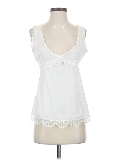 Pre-owned Assorted Brands Sleeveless Blouse In White