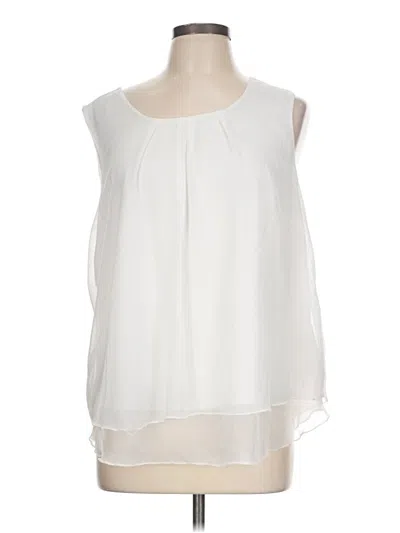 Pre-owned Assorted Brands Sleeveless Blouse In White