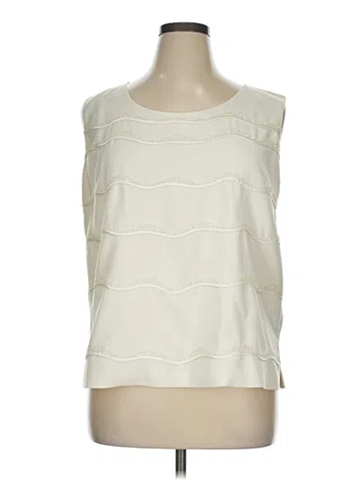 Pre-owned Assorted Brands Sleeveless Blouse In White