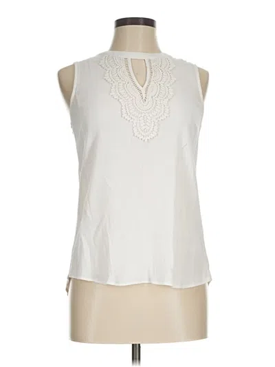 Pre-owned Assorted Brands Sleeveless Blouse In White