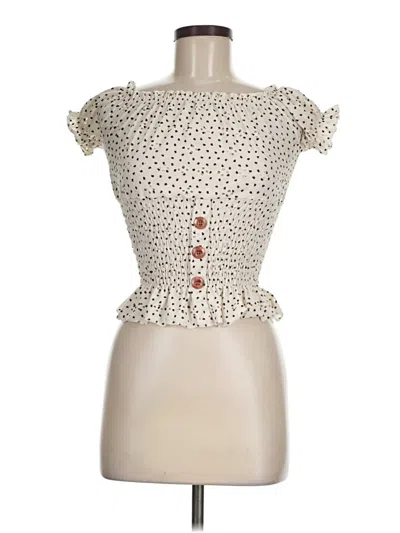 Pre-owned Assorted Brands Sleeveless Blouse In White