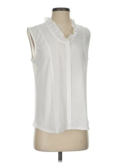 Pre-owned Assorted Brands Sleeveless Blouse In White
