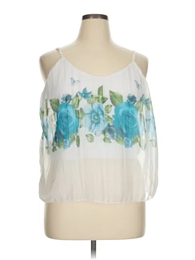 Pre-owned Assorted Brands Sleeveless Blouse In White
